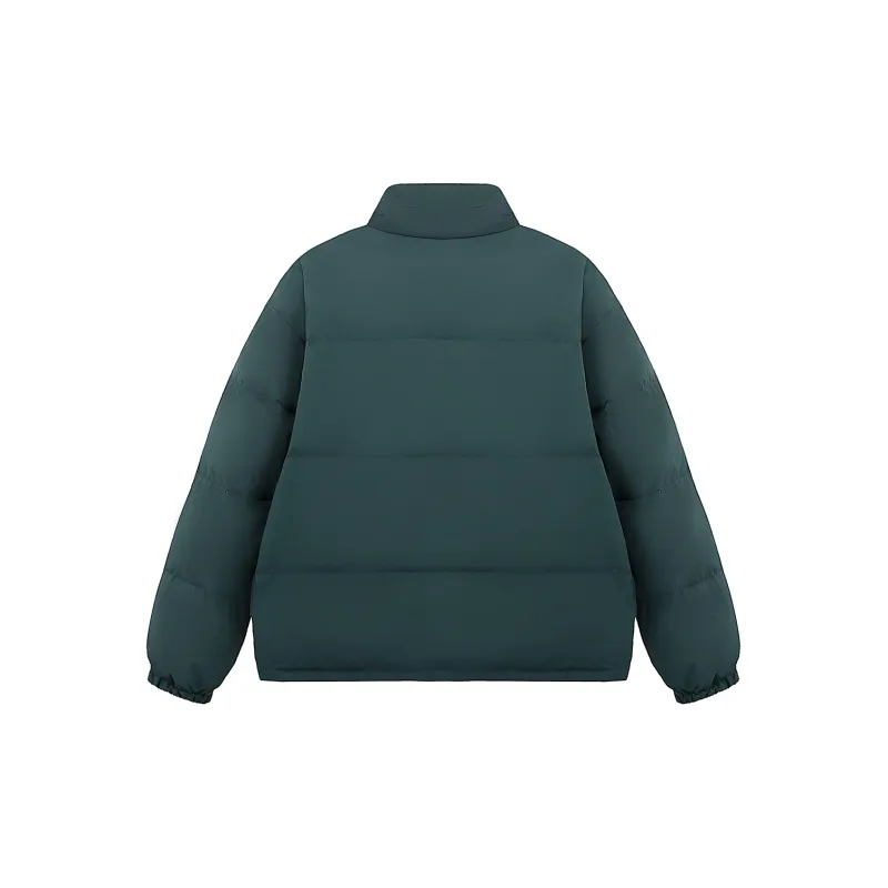 Teach Peace Basic Letter Print Thickened Stand Collar 90 Fill Power White Duck Down Coat Down Jacket Unisex-7