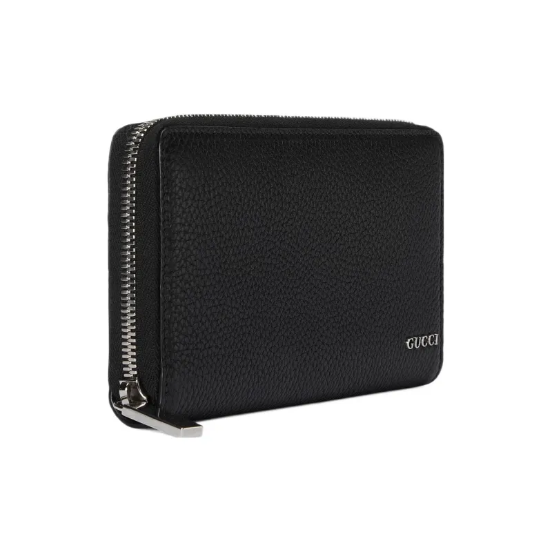 GUCCI Leather Wallet Men's Black-1