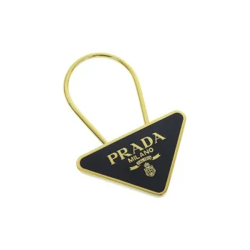 PRADA Triangle-logo Keyring