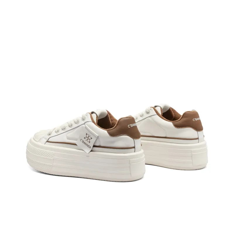 C°BANNER Low Top Skateboard Shoes Women's Light Coffee-4