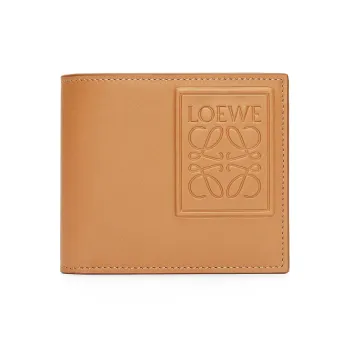 LOEWE Satin Cow Leather Wallet Men's Warm Sand Yellow
