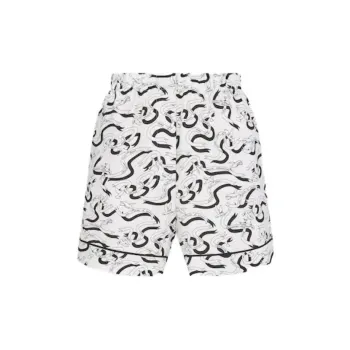 DIOR Pajama Pants Women's Black White