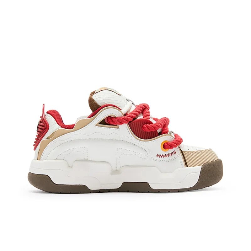 Champion TronSkate V.Dragon Champion Dragon Man Collection Skateboard Shoes Men's Milk White New Year Red-1