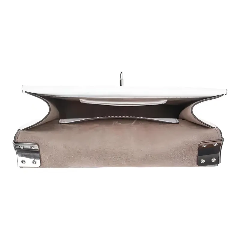 MICHAEL KORS Greenwich Artificial Leather Crossbody Bag, Shoulder Bag Women's White-3