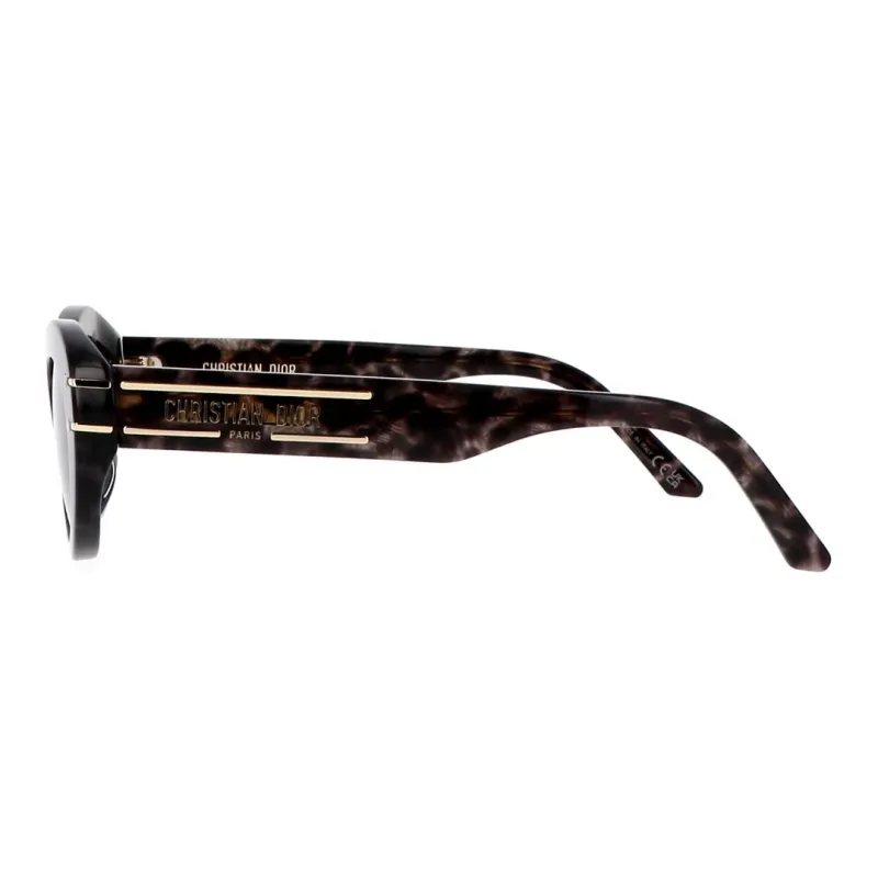 DIOR Acetate Metal Cat Eye Sunglasses Women's Black-2