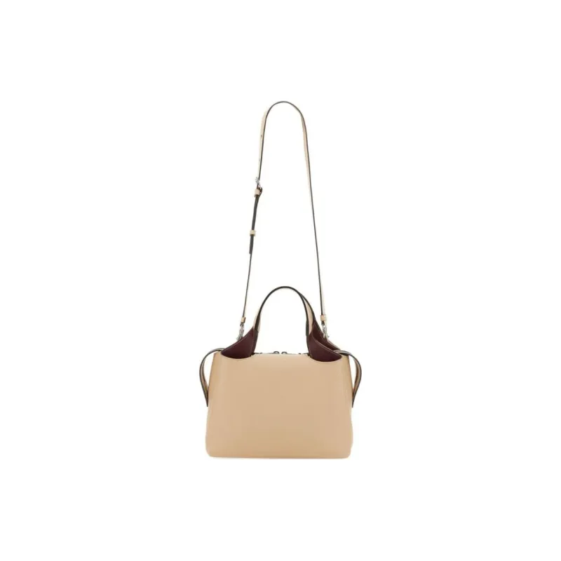 TOD'S Boston Logo Detailed Medium Tote Bag-3