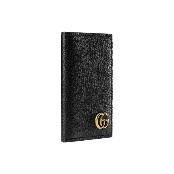 GUCCI Marmont Cow Leather Card Holder Card Holder Men's Black-2