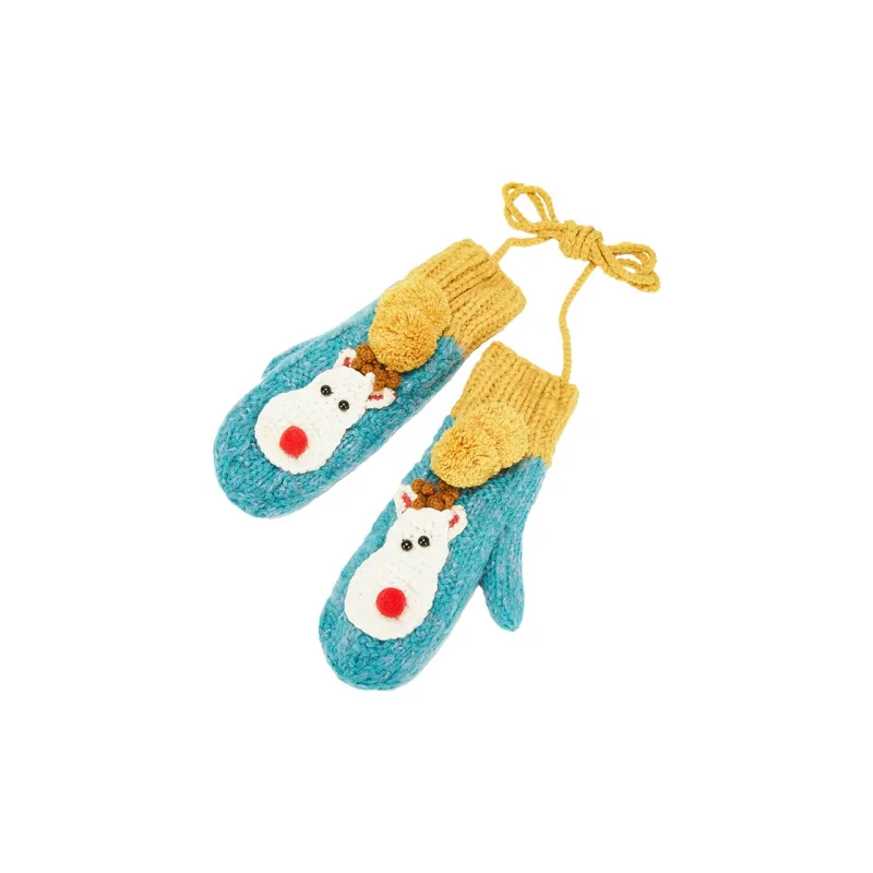 MUYKUY Cotton Knit Gloves Women's-10