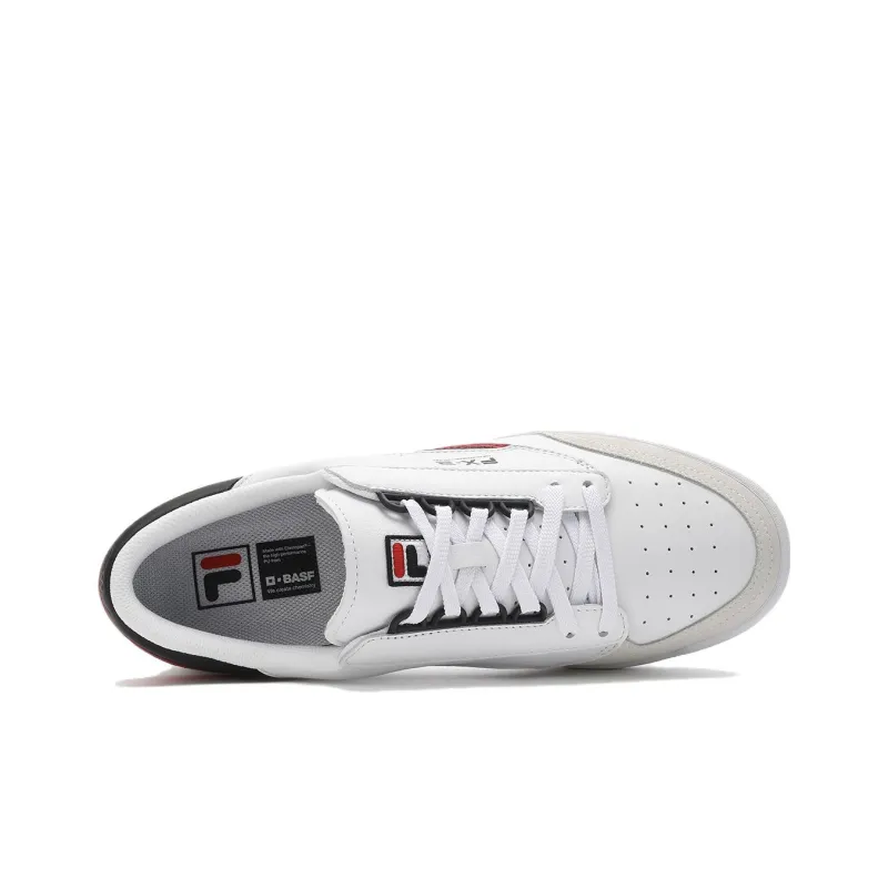 FILA FX 2 Slip Resistant Cushioning Low Top Skateboard Shoes Men's White-3