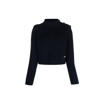 PRADA Long-Sleeved Crewneck Knitted Top - POIZON