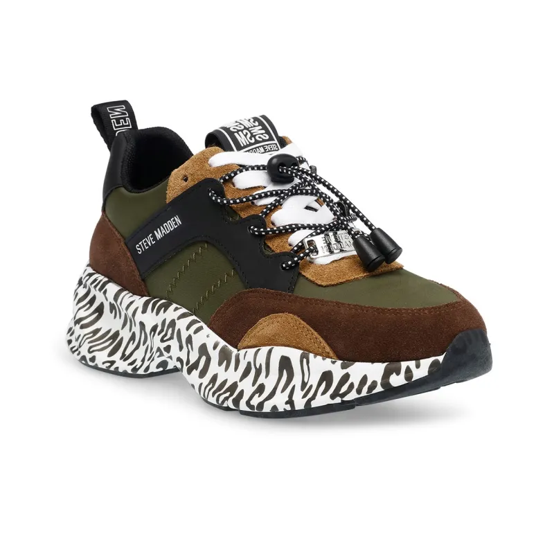 STEVE MADDEN Casual Shoes Women's Army Green-1