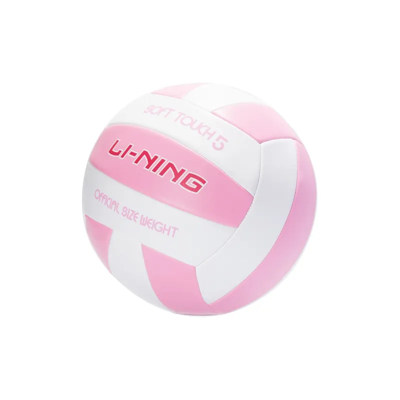 LiNing PVC Size 5 Volleyball Unisex Pink White-27