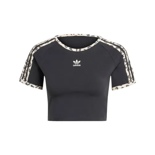 Adidas Originals LEOPARD LUXE BABY T-Shirts Women's Black