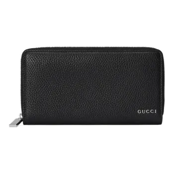 GUCCI Leather Wallet Men's Black