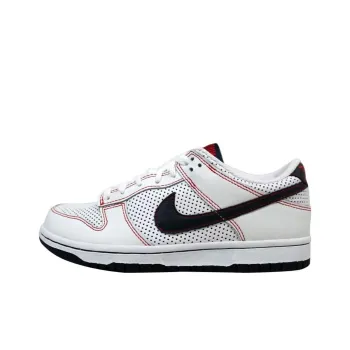 Nike Dunk Low White Obsidian Sport Red Women's
