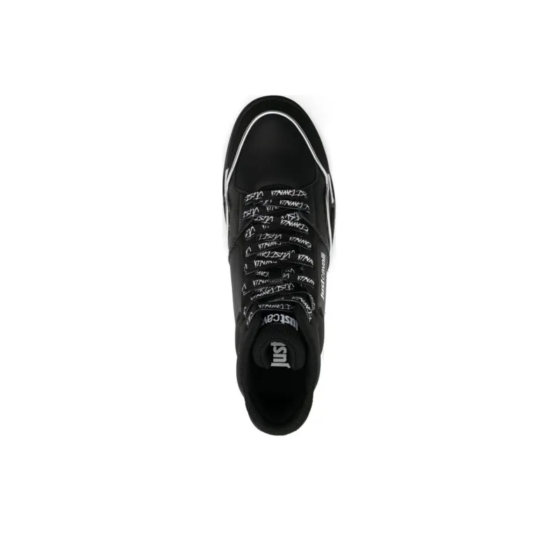 Just Cavalli Lace-up Panelled Sneakers-4