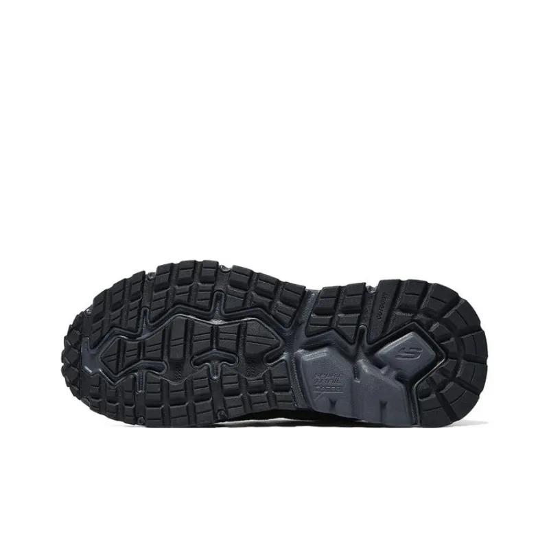 Skechers Wide Fit Slip Resistant Breathable Low Top Casual Shoes Men's Black-3