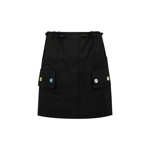 Valeria Obbaco Cargo Short Skirts Women's Black