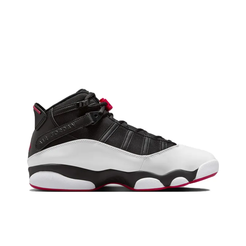 Jordan 6 Rings Black White Varsity Red-1