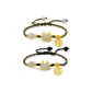 Cute Dragon Fu Pendant Bracelet (Black Gold+Green Gold)