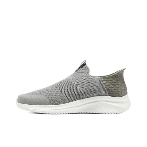 Skechers Hands Free Slip Ins Cushioning Wear Resistant Low Top Casual Shoes Men's Gray