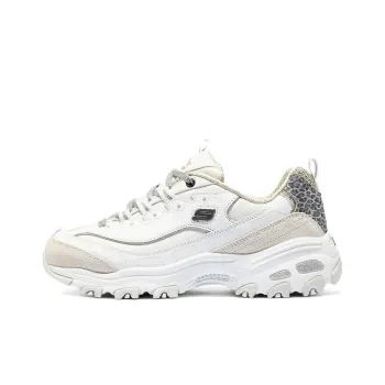 Skechers Balance Lightweight Low Top Casual Shoes Women's White Gray