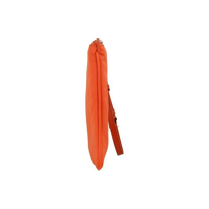 PRADA Nylon Clutch Women's Orange-3
