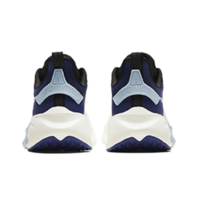 Anta Cushioning, Wear Resistant Low Top Running Shoes Men's Black White Blue-3