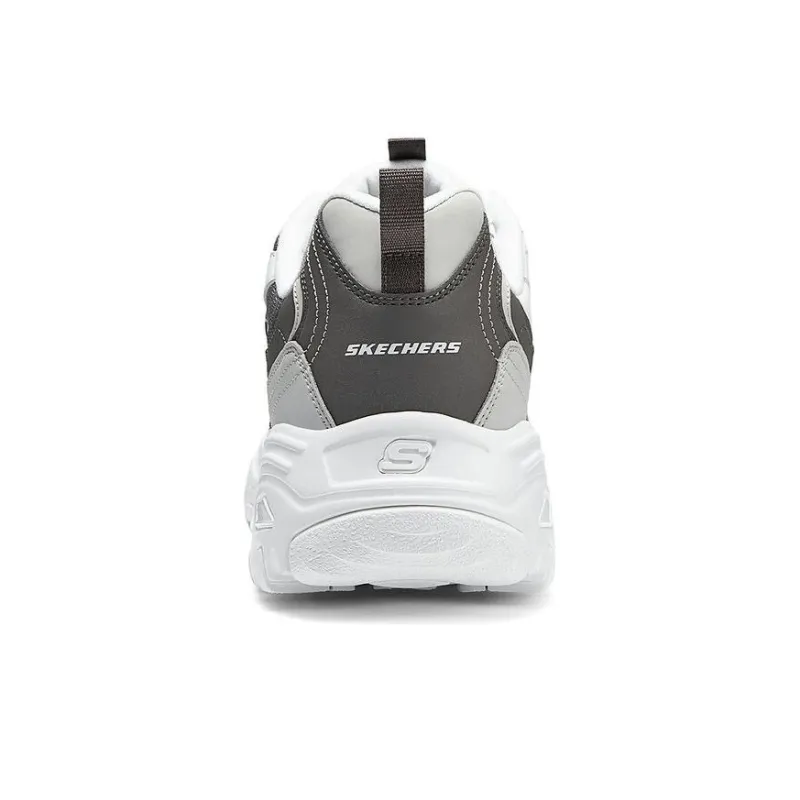 Skechers D'LITES 1.0 Wear resistant And Lightweight Low Top Casual Shoes Men's White Black-3
