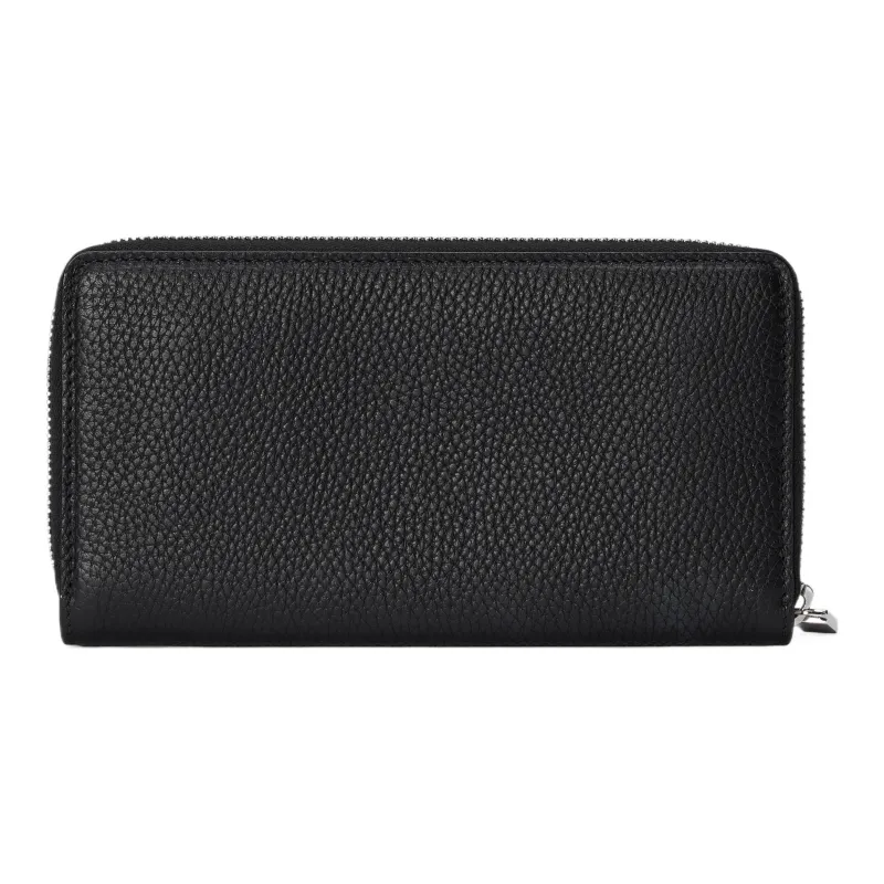 GUCCI Leather Wallet Men's Black-2