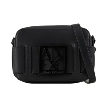 ARMANI EXCHANGEAE Polyurethane And Polyester Blend Camera Bags Shoulder Bag Crossbody Bag Women's Black