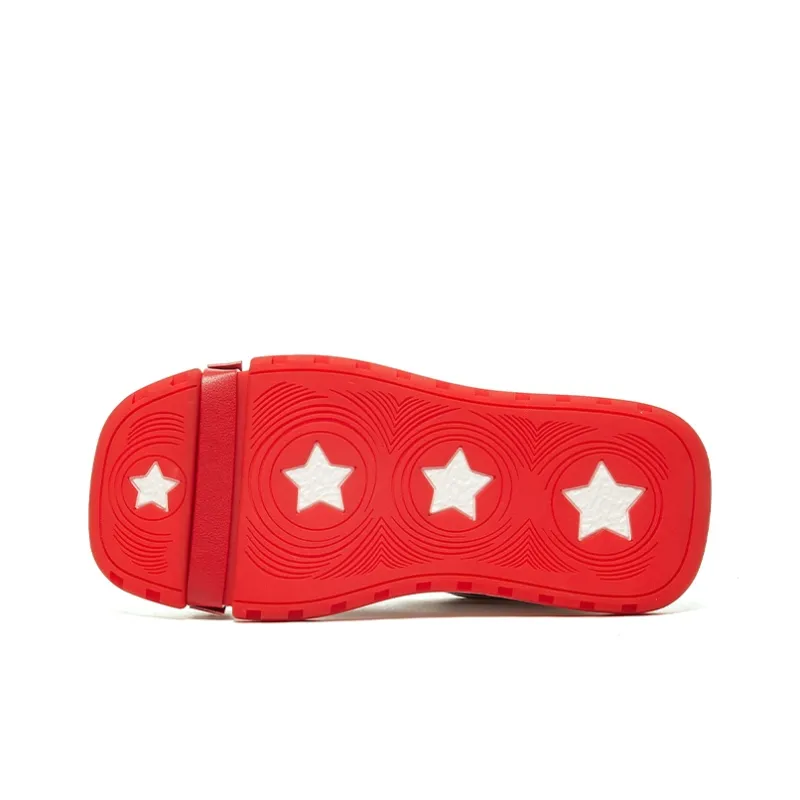 BURGELY Thermal, Lightweight, Breathable, Height Increasing Low Top Skateboard Shoes Women's Red-4