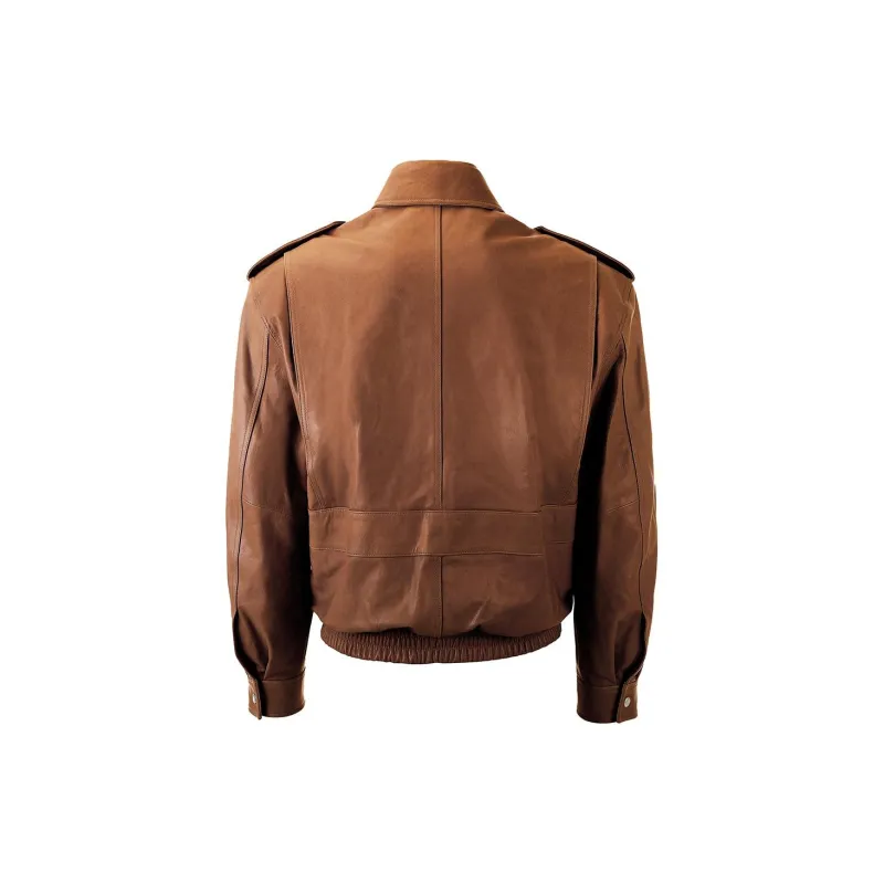 OSOI FW23 Leather Jacket Unisex Brown-1