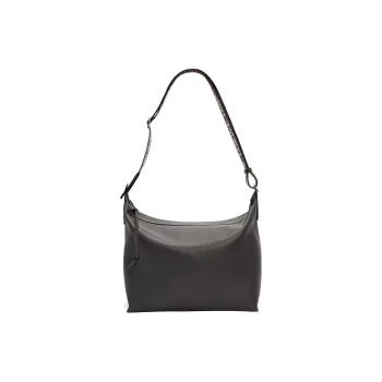 LOEWE Cubi Cow Leather Handbag, Shoulder Bag, Crossbody Bag Men's Dark Gray