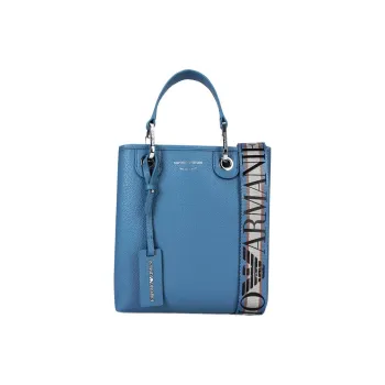 EMPORIO ARMANI MyEA PU Shoulder Bag, Crossbody Bag, Handbag Women's Blue