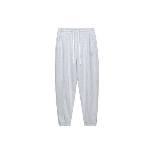 Muscle Dog Casual Pants Men White Heather Gray