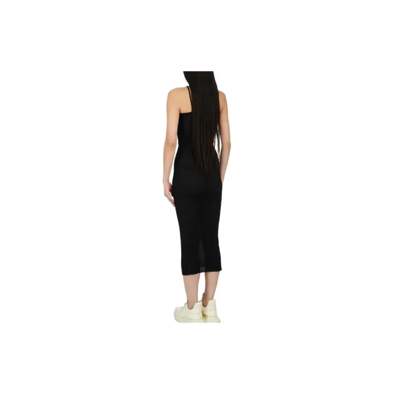 RICK OWENS Skorpio Sleeveless Fine Ribbed Tank Dress-1