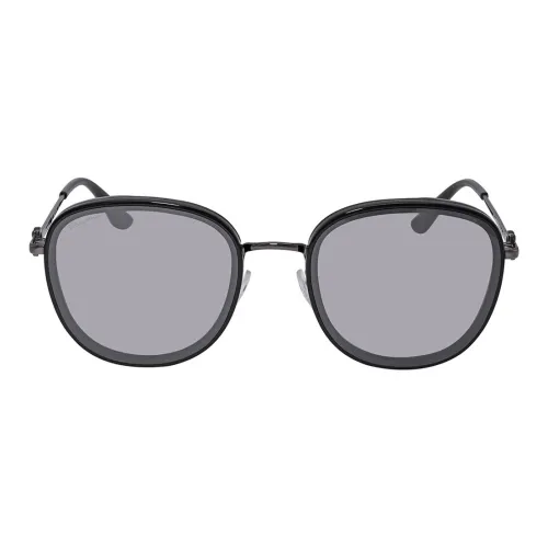 FERRAGAMO Irregular Shape Sunglasses Unisex Black