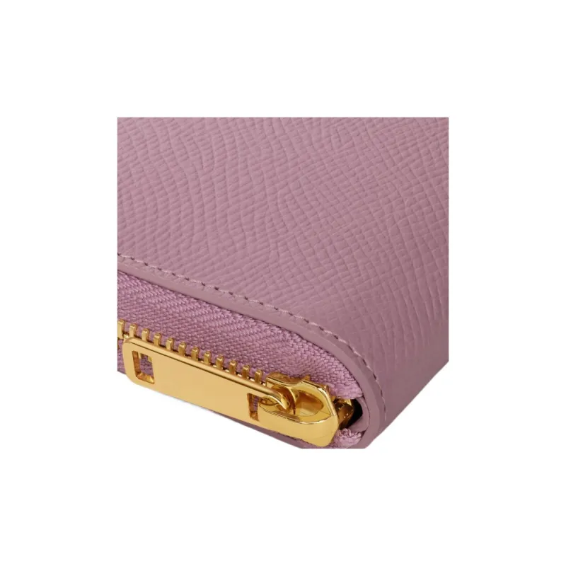 CELINE Grained Calfskin Wallet Small Size Women's Petal Pink-4