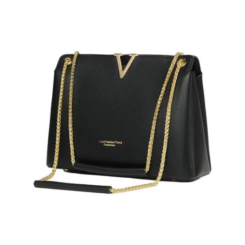 Versman Pu Small Square Bag Shoulder Bag Large Size Women's Black, Gray-1