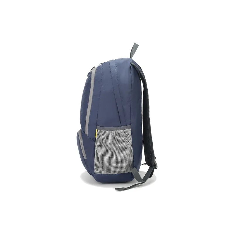 FIDO DIDO Fabric Folding Travel Bag Backpack Unisex Blue-2