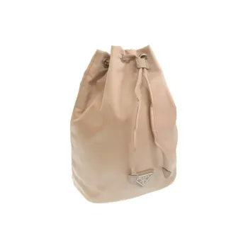 PRADA Nylon Clutch Women's Beige