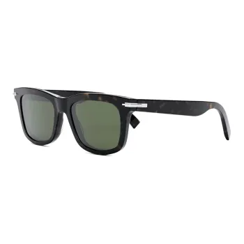 DIOR Acetate Irregular Shape Sunglasses Men's Brown