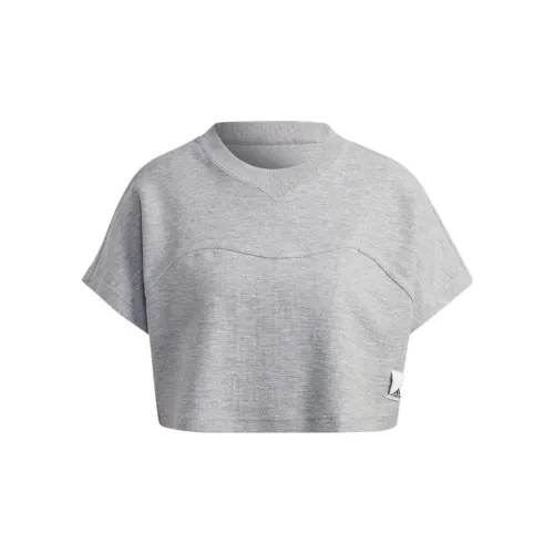 Adidas T-Shirts Women's Medium Gray