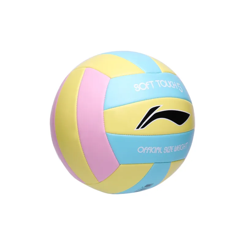 LiNing PVC Size 5 Volleyball Unisex Pink Blue Yellow-8
