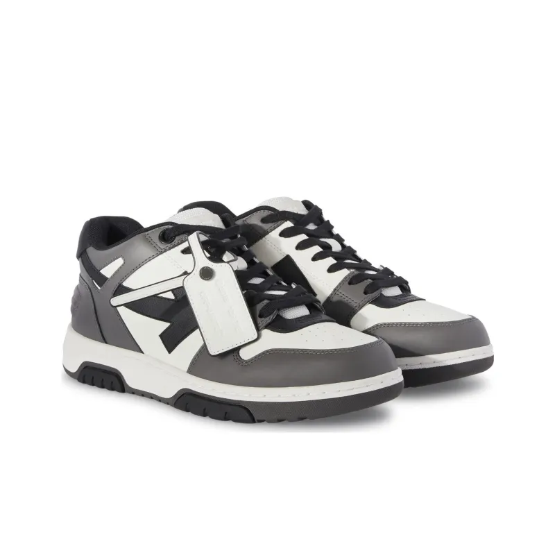 OFF-WHITE Out Of Office Ooo Low Tops Dark Gray Black-2