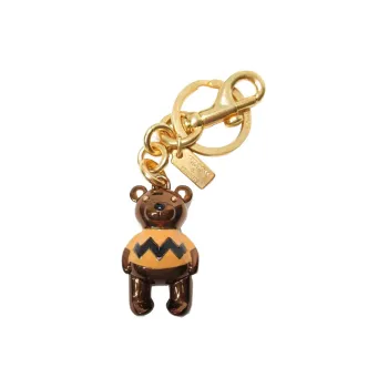 COACH X Peanuts Collaboration Bag Charm Metal Bag Accessory Unisex Multicolor