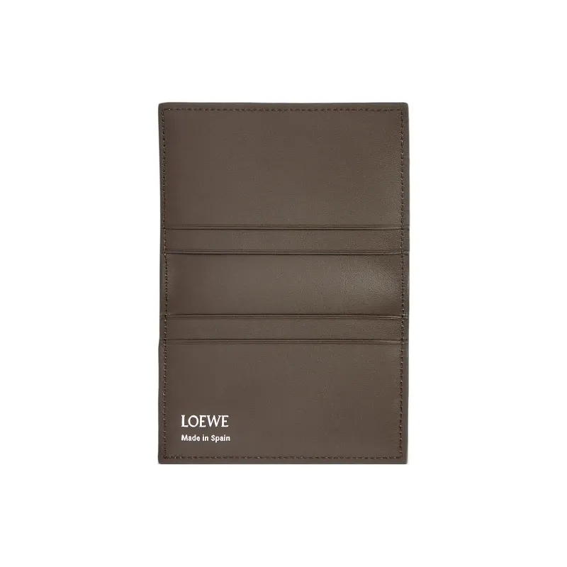 LOEWE Cow Leather Card Holder Men's Pearl Gray & Dark Gray-2