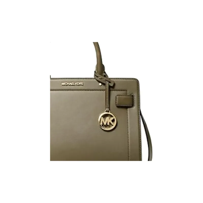 MICHAEL KORS Leather Shoulder Bag Crossbody Bag Handbag Medium Size Women's Army Green-3