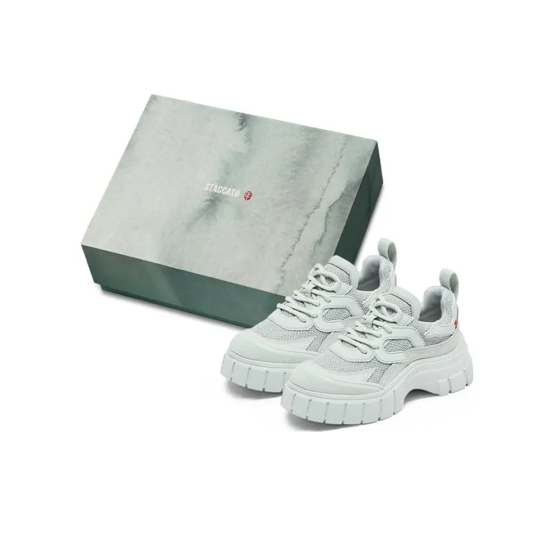 CHOUQINGNIAN x Staccato Spring Painting Good Luck Dragon Year Box Low Top Chunky Sneakers Women's-10